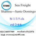 Consolidação LCL do Shantou Port para Santo Domingo